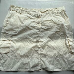 Johnny Was Cream Cargo Skirt